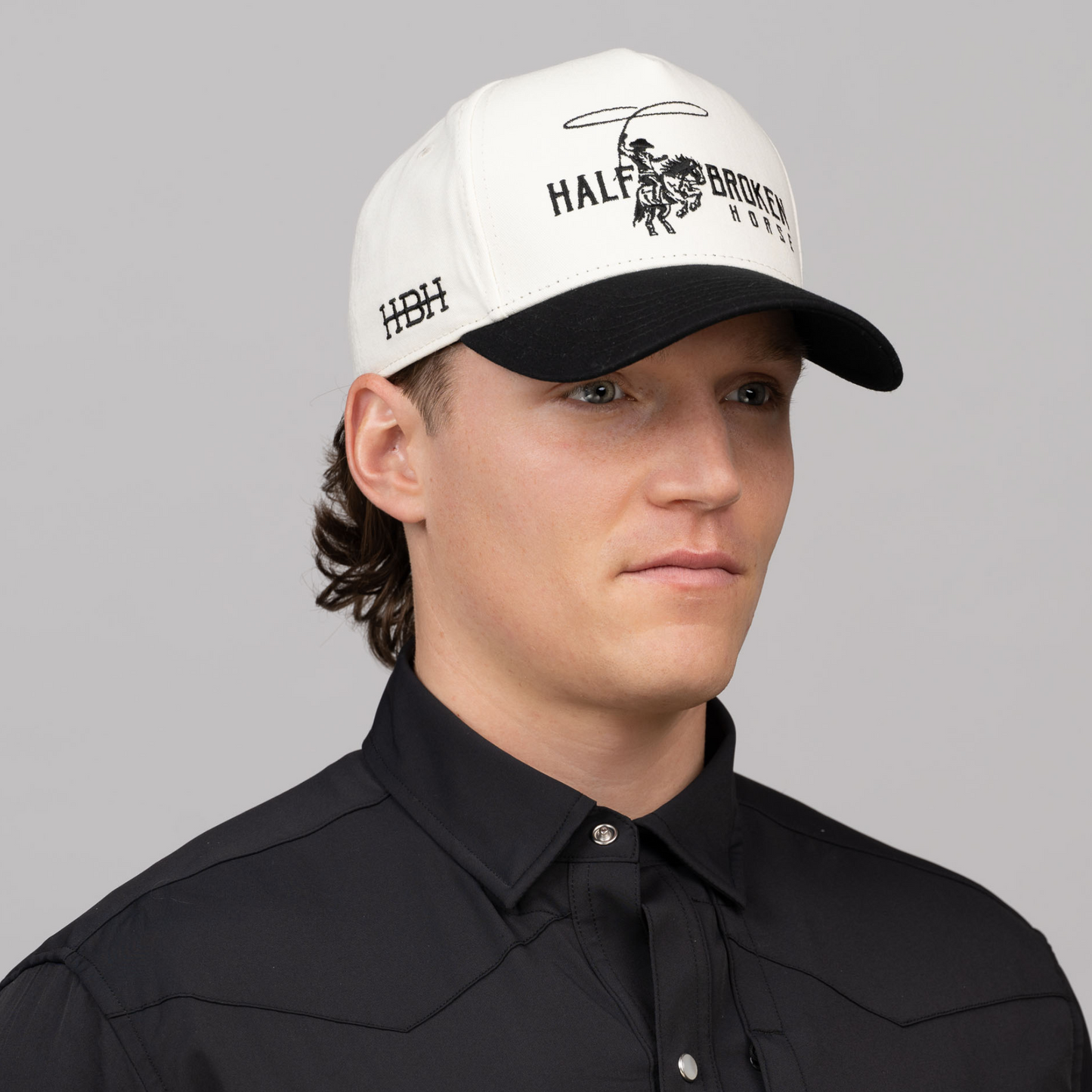 Classic Snapback // Black & Cream