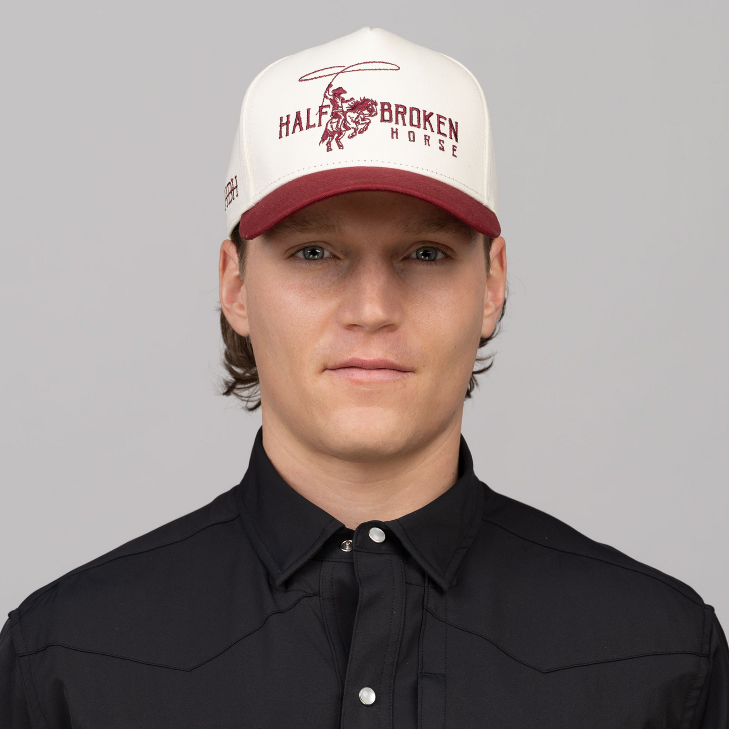 Classic Snapback // Crimson & Cream
