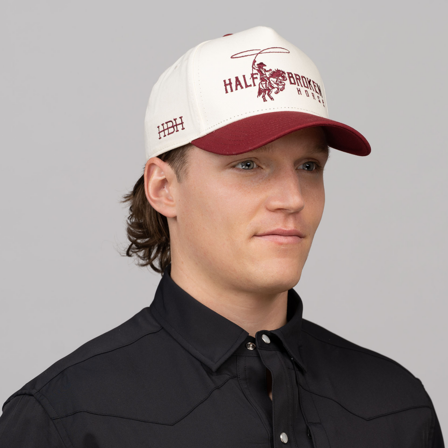 Classic Snapback // Crimson & Cream