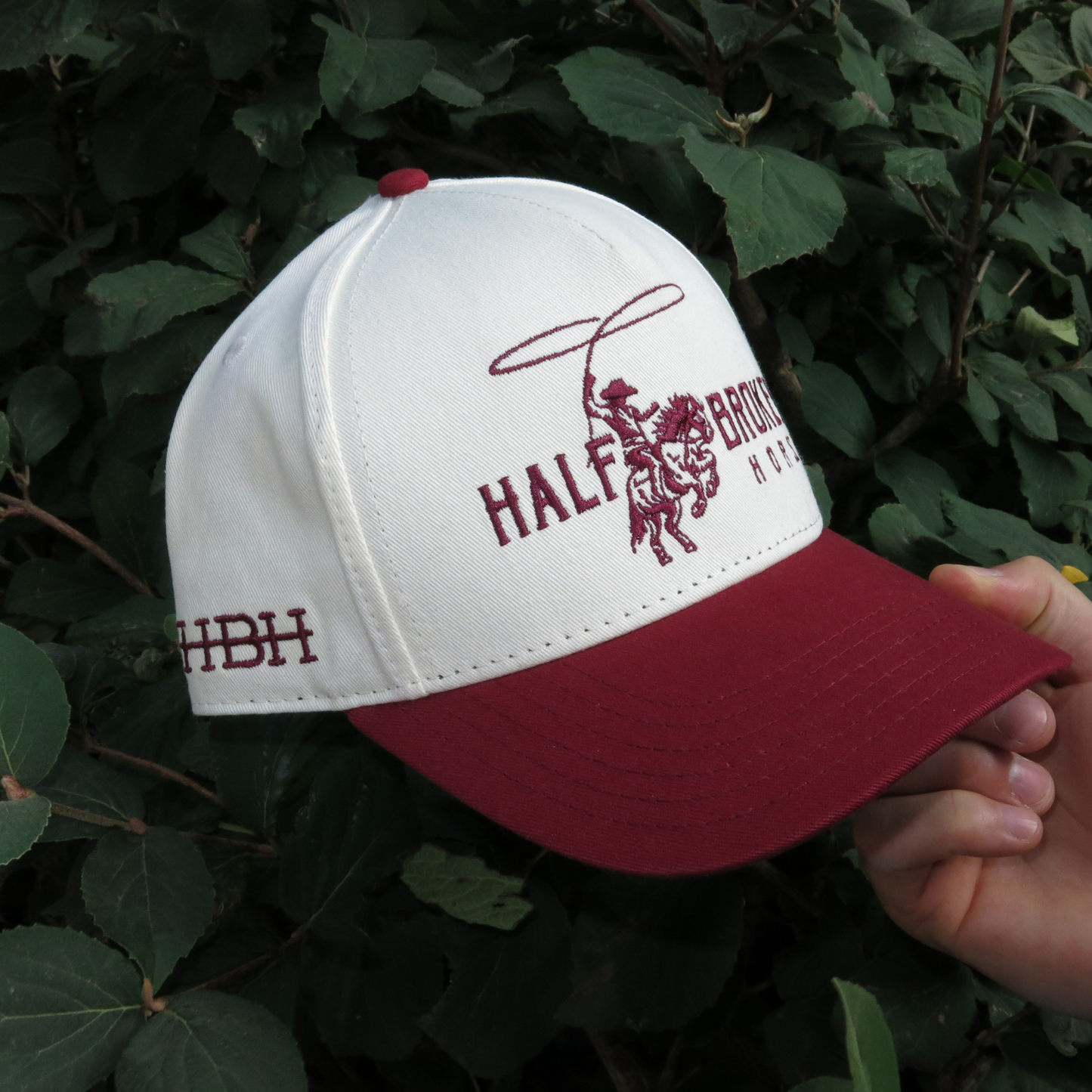 Classic Snapback // Crimson & Cream