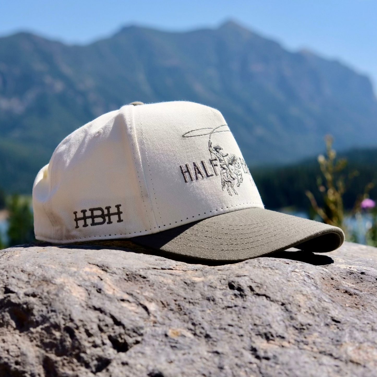 Classic Snapback // Dark Olive & Cream