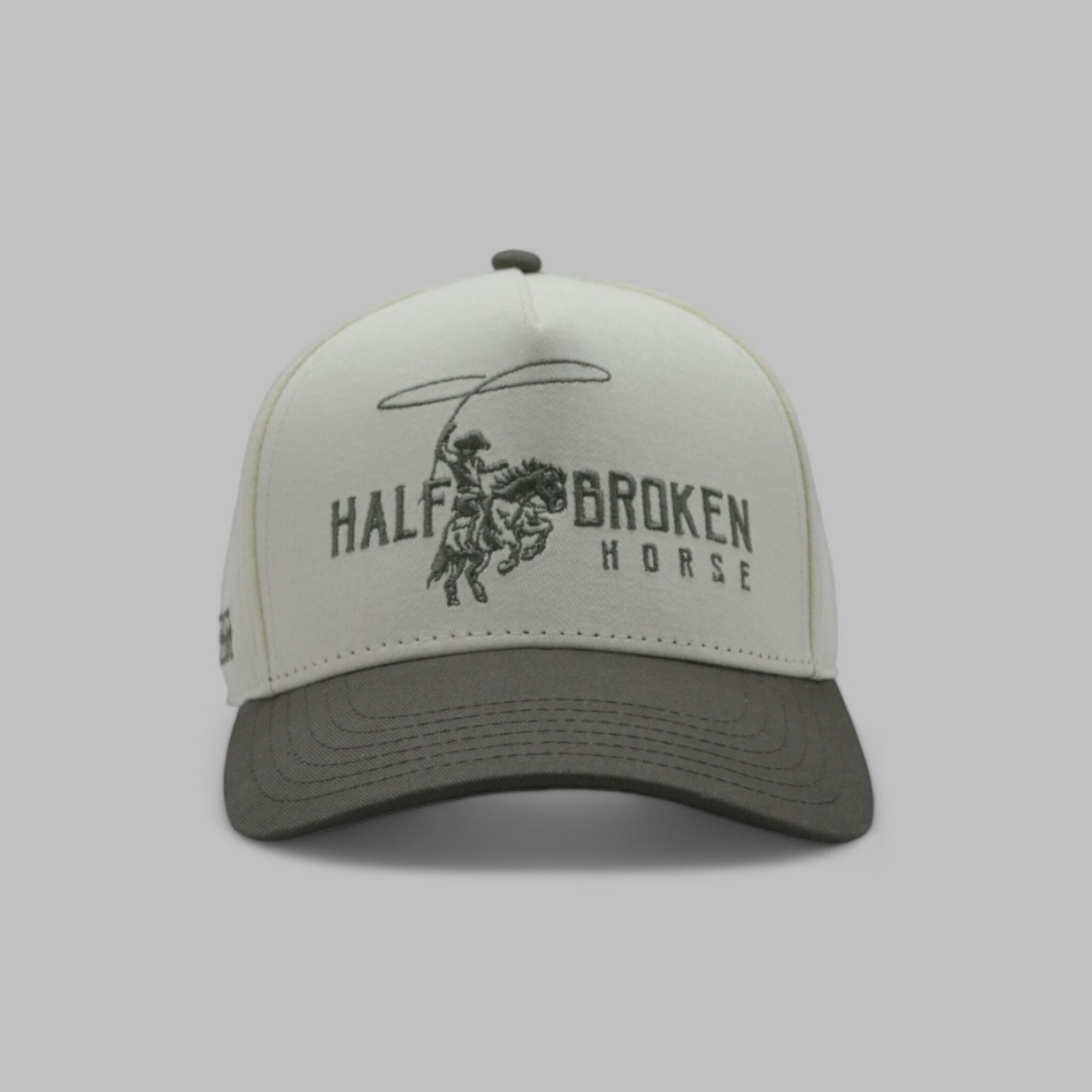 Classic Snapback // Dark Olive & Cream