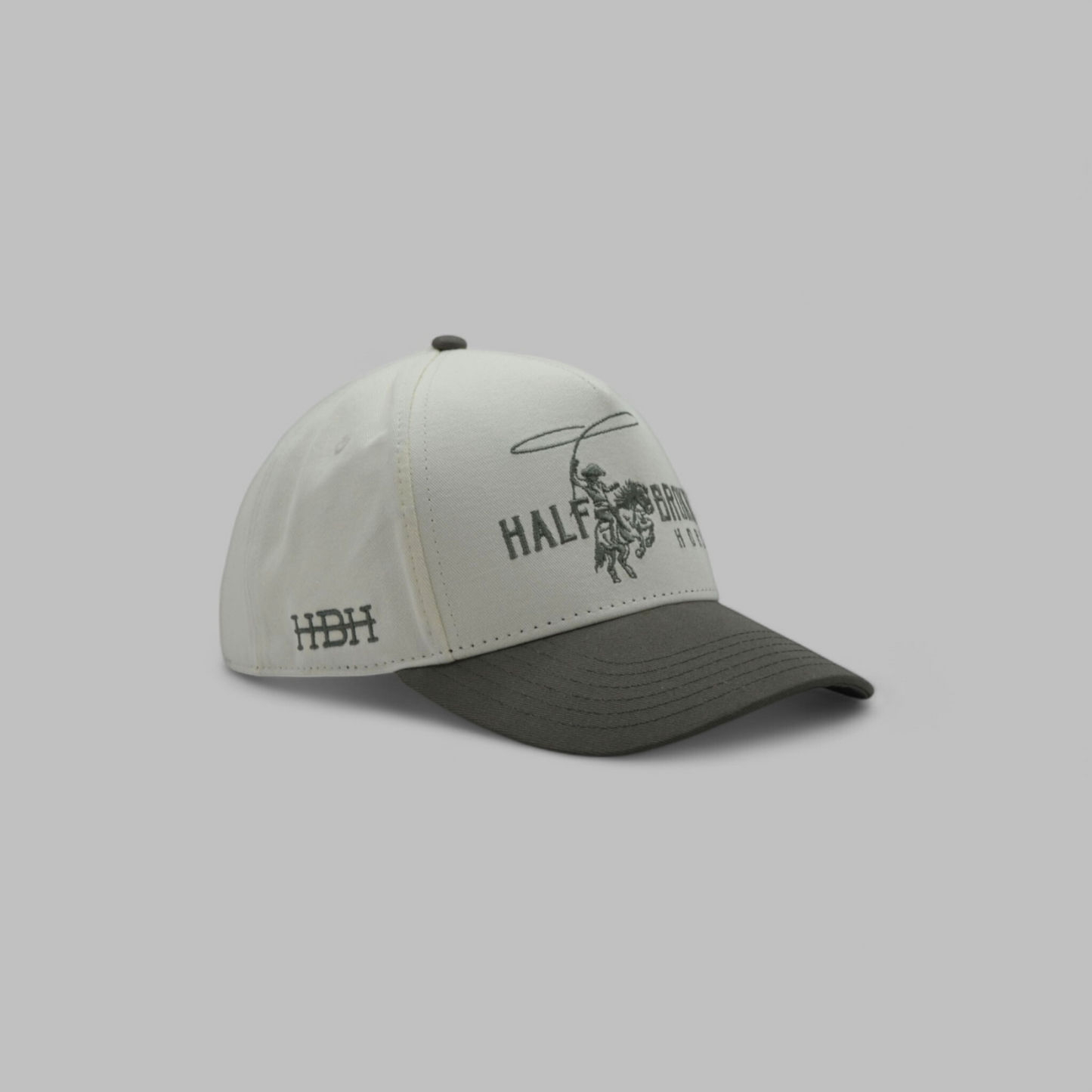 Classic Snapback // Dark Olive & Cream