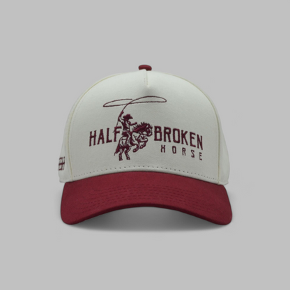 Classic Snapback // Crimson & Cream