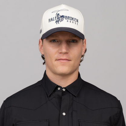 Classic Snapback // Navy & Cream
