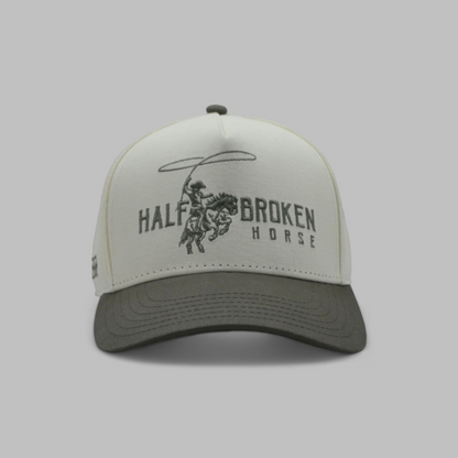 Classic Snapback // Dark Olive & Cream